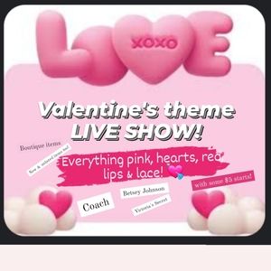 LIVE SHOW 2/4 @2PM EST! 💘💋🎀♥️🩷🕶️📿👚🩴🥿👛👝💝🎁